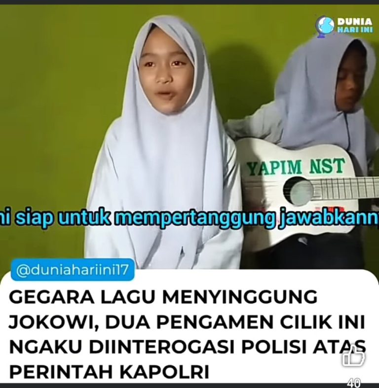 Dua Pengamen Cilik Viral Buat Lagu Kritik Jokowi, Pernah Dihentikan Polisi
