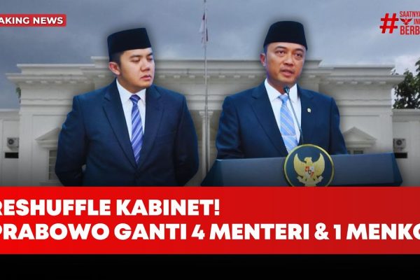 Pengumuman Reshuffle: Prabowo Ganti Empat Menteri dan Satu Menko